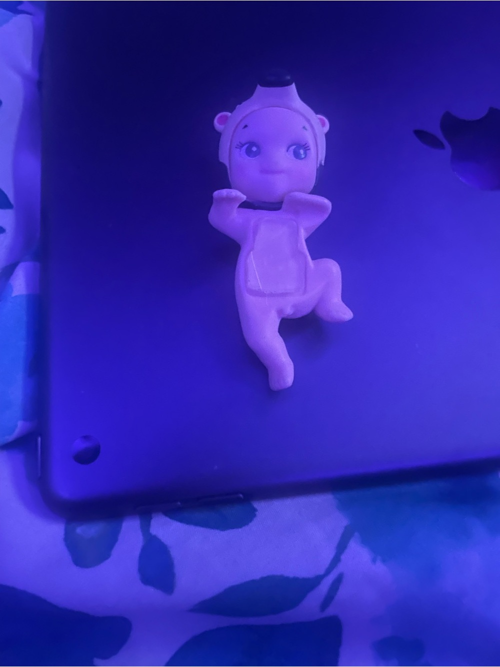 Cute Pink Doll Tablet Grip — Secure Hold & Playful Style